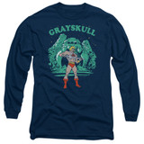 Masters Of The Universe Grayskull Nights Adult Long Sleeve T-Shirt Navy