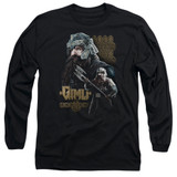 Lord of the Rings Gimli Adult Long Sleeve T-Shirt Black