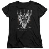 Lord of the Rings Big Sauron Head Women's T-Shirt Black