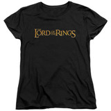 Lord of the Rings Lotr Logo Women's T-Shirt Black