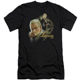 Lord of the Rings Legolas Premium Canvas Adult Slim Fit 30/1 T-Shirt Black