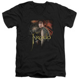 Lord of the Rings Frodo Adult V-Neck T-Shirt Black