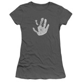 Lord of the Rings White Hand Junior Women's T-Shirt Charcoal