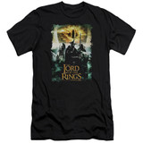 Lord of the Rings Villain Group Premium Canvas Adult Slim Fit 30/1 T-Shirt Black