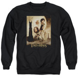 Lord Of The Rings TT Poster Adult Crewneck Sweatshirt Black