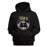 Back To The Future Back To The Back Black Adult Hoodie Sweatshirt