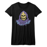 Masters Of The Universe Melty Skeletor Black Junior Women's T-Shirt