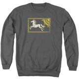 Lord of the Rings Rohan Banner Adult Crewneck Sweatshirt Charcoal