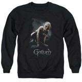 Lord of the Rings Gollum Adult Crewneck Sweatshirt Black