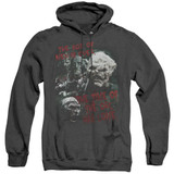 Lord of the Rings Time Of The Orc Adult Heather Hoodie Sweatshirt Black