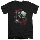 Lord of the Rings Time Of The Orc Adult V-Neck T-Shirt Black