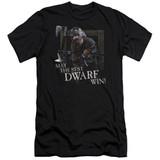 Lord of the Rings The Best Dwarf Premium Canvas Adult Slim Fit 30/1 T-Shirt Black