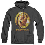 Lord of the Rings My Precious Adult Heather Hoodie Sweatshirt Black