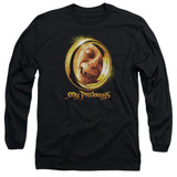 Lord of the Rings My Precious Adult Long Sleeve T-Shirt Black