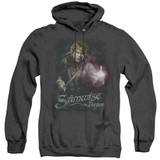 Lord of the Rings Samwise The Brave Adult Heather Hoodie Sweatshirt Black