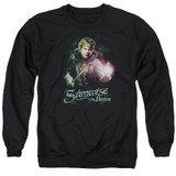 Lord of the Rings Samwise The Brave Adult Crewneck Sweatshirt Black