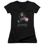 Lord of the Rings Samwise The Brave Junior Women's V-Neck T-Shirt Black