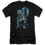 Lord of the Rings Smeagol Adult 30/1 T-Shirt Black