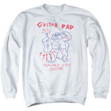 Steven Universe Guitar Dad Adult Crewneck Sweatshirt White