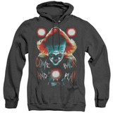 IT Dead Lights Adult Heather Hoodie Sweatshirt Black