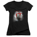 IT Chapter Two Come Back And Play Junior Women's V-Neck T-Shirt Black