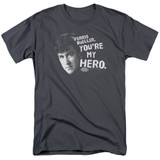 Ferris Bueller's Day Off My Hero Adult 18/1 T-Shirt Charcoal