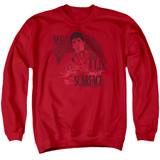 Scarface Truth Adult Crewneck Sweatshirt Red