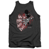 A Nightmare on Elm Street Playing With Power Adult Tank Top T-Shirt Charcoal