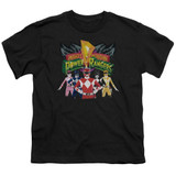 Power Rangers Rangers Unite Youth T-Shirt Black