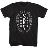 Stevie Ray Vaughan Srv 78 Black Adult T-Shirt