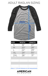 Saved By The Bell Bayside Premium 3/4 Sleeve Raglan T-Shirt