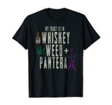 Pantera Official Whiskey, Weed and Pantera T-Shirt
