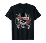 Guns N Roses Official Top Hat Skull T-Shirt