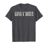 Guns N Roses Official Logo Dark Heather T-shirt