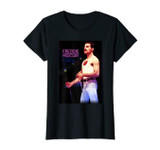 Freddie Mercury Queen Official Neon Mic Women's T-Shirt