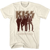 Kiss Dressed To Kill Natural Adult T-Shirt