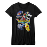 Voltron Voltron in Space Black Women's T-Shirt
