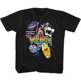 Voltron Voltron in Space Black Toddler T-Shirt