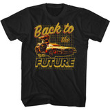 Back To The Future By BTTF Black Adult T-Shirt