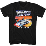 Back To The Future Thirty Five Black Adult T-Shirt