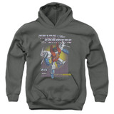 Transformers Starscream Youth Pullover Hoodie Sweatshirt Charcoal