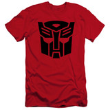 Transformers Autobot Premium Adult 30/1 T-Shirt Red