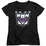 Transformers Decepticon Airbrush Logo Women's T-Shirt Black