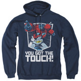 Transformers You Got The Touch Adult Pullover Hoodie Sweatshirt Navy