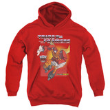 Transformers Hot Rod Youth Pullover Hoodie Sweatshirt Red