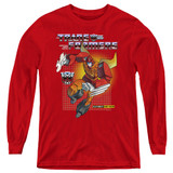 Transformers Hot Rod Youth Long Sleeve T-Shirt Red