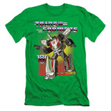 Transformers Wheeljack Adult 30/1 T-Shirt Kelly Green