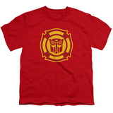 Transformers Rescue Bots Logo Youth T-Shirt Red