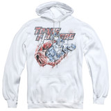 Transformers Spray Panels Adult Pullover Hoodie Sweatshirt White