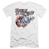 Transformers Spray Panels Premium Adult 30/1 T-Shirt White
